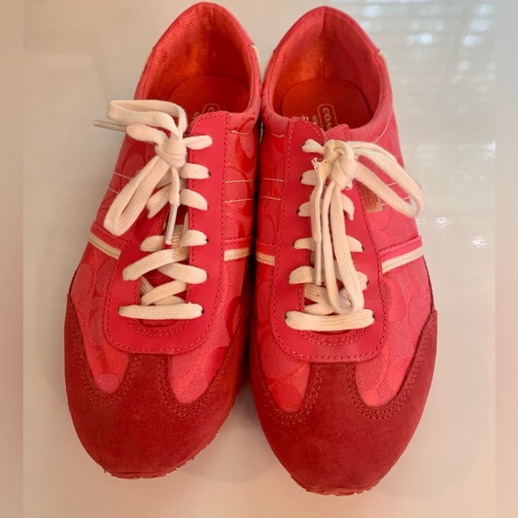 Authentic Coach Marabelle sneakers. Pink. Gorgeous. Size 9. - Picture 2 of 4